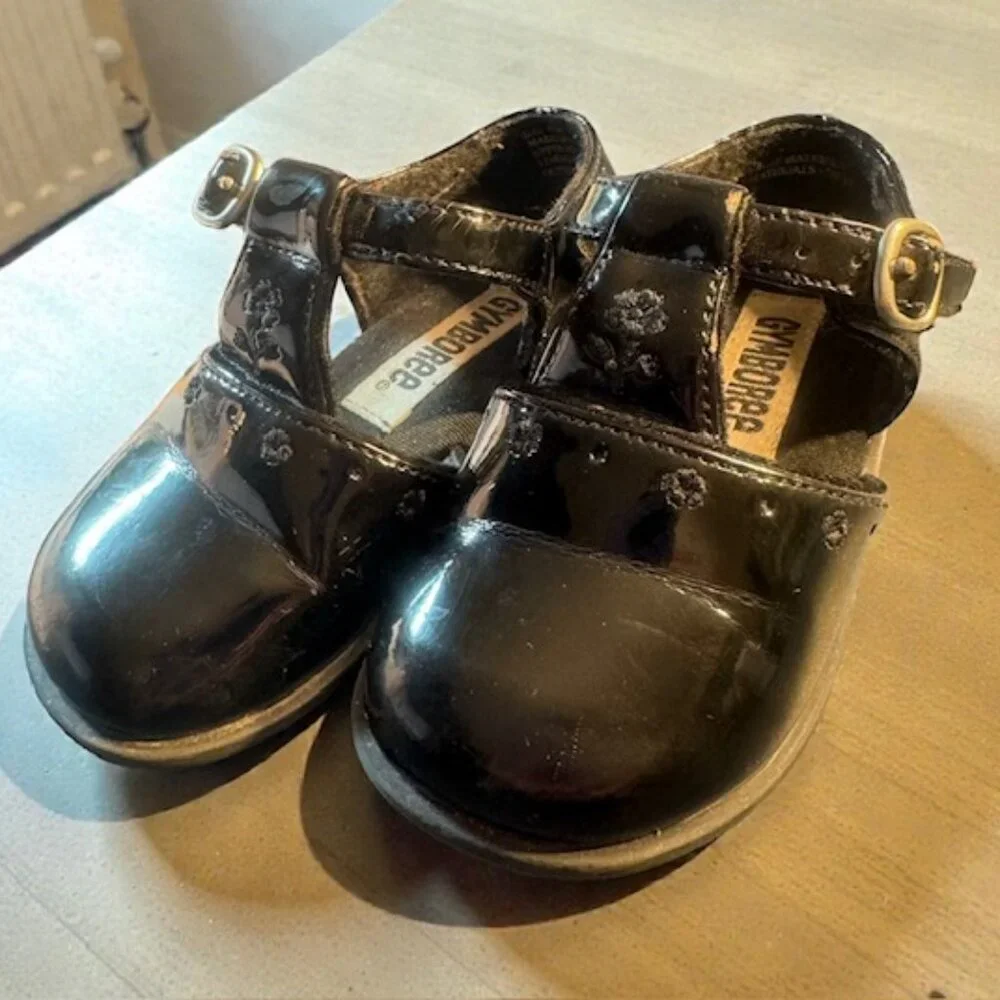 Gymboree BLACK PATENT Mary Janes Toddler Size 4